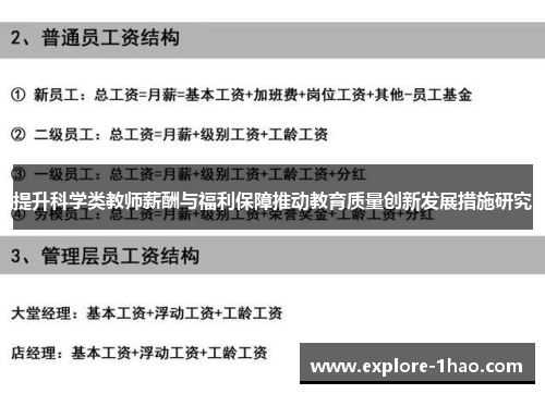 提升科学类教师薪酬与福利保障推动教育质量创新发展措施研究